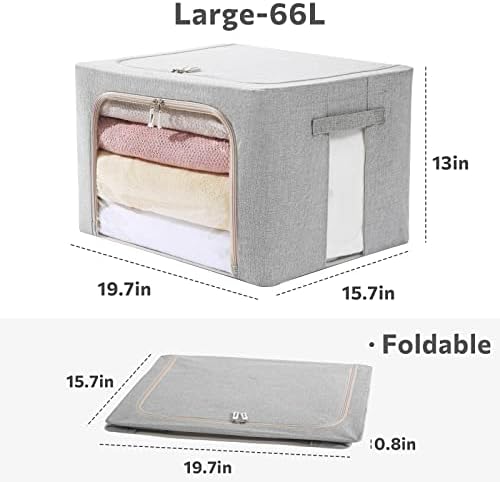 Caixa de caixas de armazenamento de roupas - Organizador de contêineres dobráveis ​​dobráveis ​​com