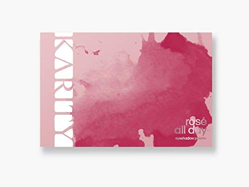 Karity 15 Rosé o dia todo altamente pigmentado Paleta de sombra borbulhante profissional - Maquiagem diária Paleta