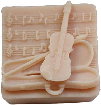 Música molde molde artesanato artesanal argila bolo de silicone ferramentas de assadeira