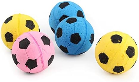 Bola de gato de espuma Ayrsjcl 5pcs Bolas de gato de futebol grandes bolas de brinquedo de gato