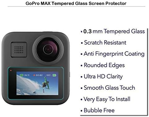 MOTONG PARA O PROTETOR DE TELA GOPRO MAX - Protetor de lente de tela de vidro temperado para