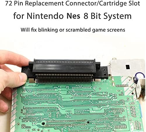 Sunjoyco NES Slot de cartucho, conector de 72 pinos para NES, conector de substituição de 72 pinos