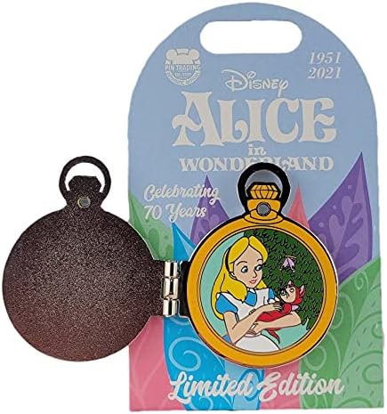 Disney Pin - Alice no País das Maravilhas 70º aniversário - Pocket Watch - Alice e Dinah