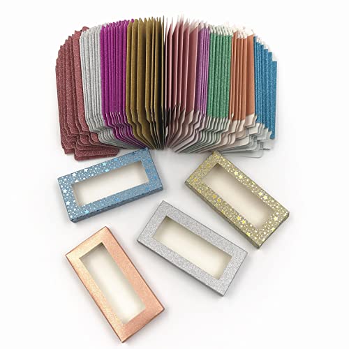 Caixa de embalagem de cílios falsos de papel 100pcs para caixas de lash de 25 mm Maquiagem de embalagem