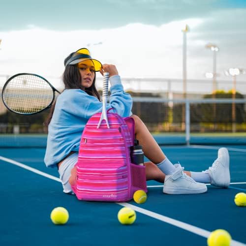 Bolsa de tênis Athleto City - Mochila de tênis para homens e mulheres possui 2 raquetes de tênis e