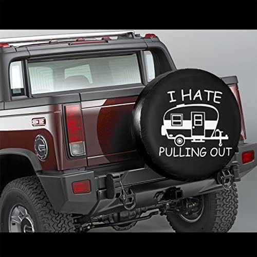 Eu odeio retirar a tampa do pneu RV Spare para trailer RV Protetores de roda de rodas universal à prova