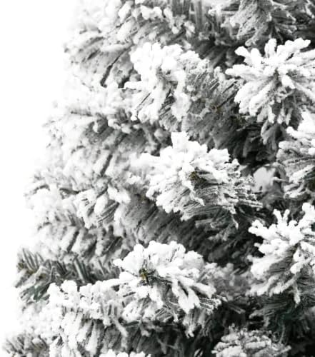 Vidaxl Slim Artificial Half Christmas Tree com neve em reuniões 94,5