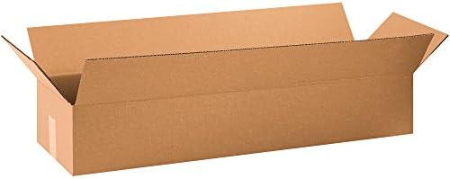 Parceiros Brand P36106SK Caixas longas de papelão ondulado, 36 L x 10 W x 6 H, Kraft