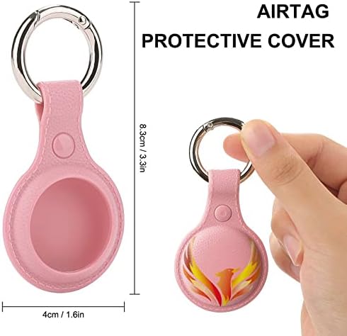 Incêndio phoenix titular para airtag anel de chave tpu tag de capa de proteção de proteção para