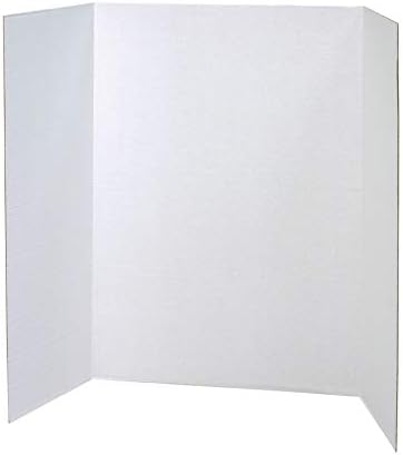 Pacon Placa de Apresentação, White, Single Wall, 48 x 36, 4 Placas e Legendas de Ciências da