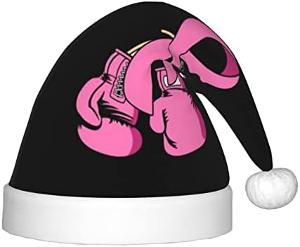 CXXYJYJ Câncer de mama Consciência Santa Hat para crianças Chapéus de Natal Chapé