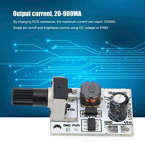 Damohony 5pcs DC 6-24V 20W Brilho ajustável Driver LED Switch PWM Dimmer Controller