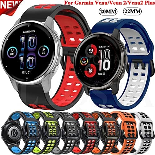 TRDYBSK Silicone Watch Strap Watch Band for Garmin ven/venu2 Plus Vivoactive 3 Forerunner 245 645 Smart Wrist