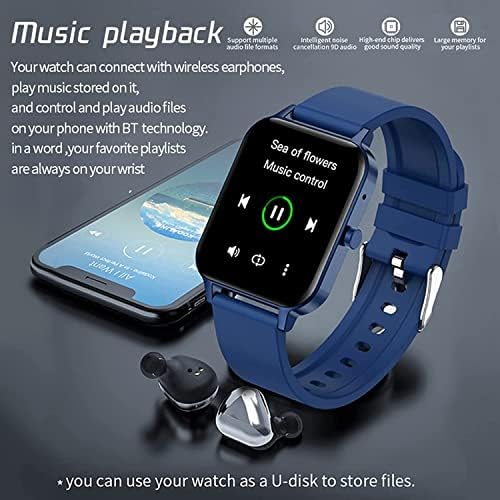 Fitness Tracker Smart Watch Sports Watch Rastreador de fitness com temperatura corporal, chamada Bluetooth, monitor