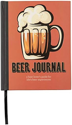 C.R. Gibson Orange Orange Beer Journal Notebook de cerveja, 6,5 '' W x 8 '' L, 200 páginas