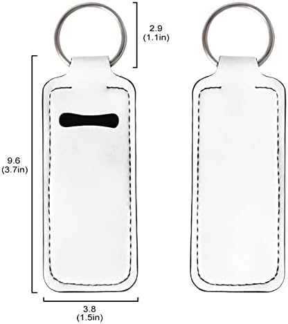 Desenweet Chapstick Holder Keychain Lip Balm Mangeves Keyring 1 pacotes Defina acessórios de viagem