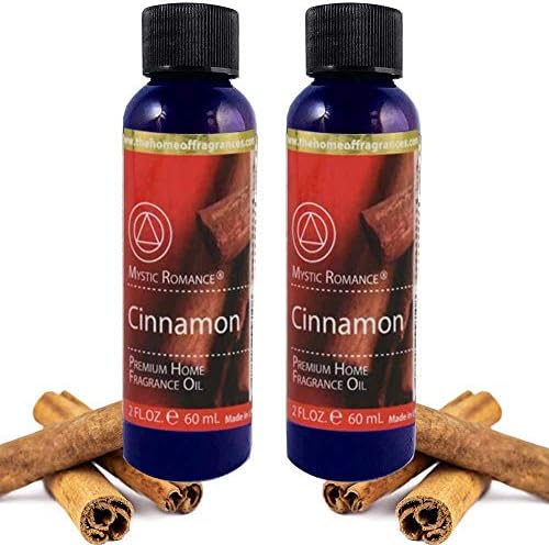 2 Cinnamon Spice Scent Aromaterapy Oil Oil Home Fragrance Air Difuser Burner 2oz