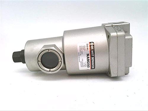 SMC NAM250 Separador de névoa, vazão: 758 por minuto, elemento de replicação AM-EL250, faixa de pressão: 7 psi