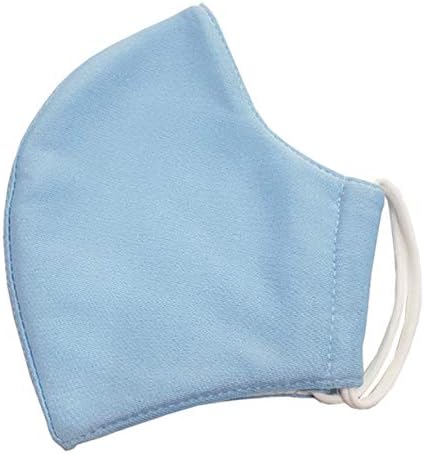 Camadas triplas 2 conjuntos de pano azul de pano de face máscara de poliéster/algodão elástico lavável