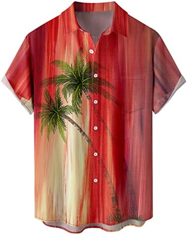 Camisas de vestido masculinas de verão camisas masculinas Padrão de mão colorido Manden