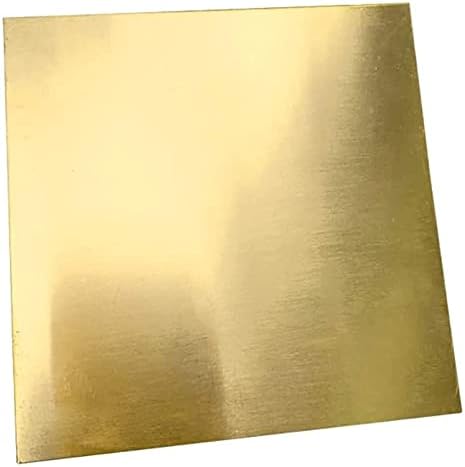 Placa de latão de kekeyang folha de cobre pura folha de lençóis espessura 0. 11 na folha de cobre 8x8 para artesanato de metalwork