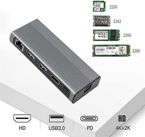 N/A 1000m LAN 10Gbps USB C Tipo C 3.1 a M.2 NVME NGFF 4K 30Hz Usb Expander Acessórios de computador para