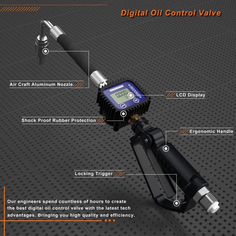 Air Operated Oil Control Válvula Digital Medidor Digital Dispensação de Combustível Pneumática Controlador