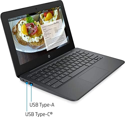 HP Chromebook, 11,6 HD 1366 x 768 Computador de laptop WLED, Intel Celeron N3350 até 2,4 GHz,