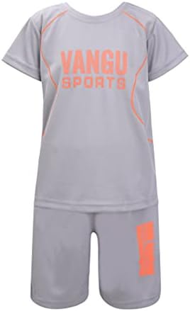 ZDHOOR CRIANO UNISSISEX 2PCS Terno esportivo T-shirt de mangas curtas e shorts Jersey de futebol de basquete