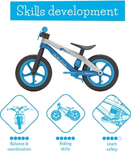 Bike de balança leve BMXIE² BMXIE² com apoio de pé integrado e freio para crianças de 2 a 5 anos, pneus de