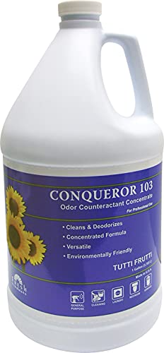 Fresh Products 1WBTU Conquistor 103 O odor Concentrantate Tutti-Frutti 1 Gal Bottle 4/CT