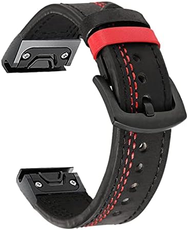 Gikos para Garmin Fenix ​​5 5x mais 6 6x Pro 3 HR Smart Watch Leather Band Straplet para Forerunner