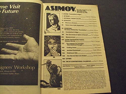 Isaac Asimov Science Fiction Dez 1982 Foundations Edge por Isaac Asimov
