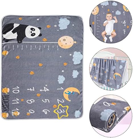 Cobertor de lã de Toddmomy 1 Definir cobertor de memória de bebê, suporte fotográfico de cobertor