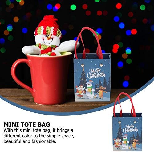 Bestoyard 3pcs Mini casa adereços Mini -Tote Bags Mini bolsas de bolsas para crianças Favorias de festas Decoração