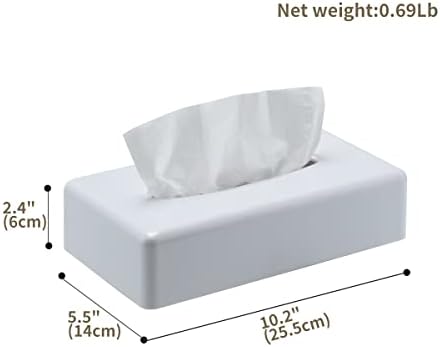 Tampa da caixa de lenços de lenços de manutenção Y-in, dispensador de papel de papel facial retangular de parede