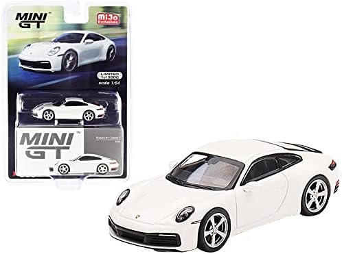 Miniaturas de escala True Modelo de carro compatível com Porsche 911 Carrera S Limited Edition 1/64 Diecast