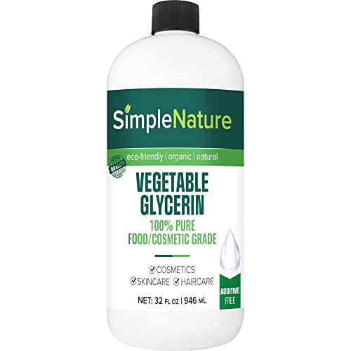 Glicerina vegetal pura - 32 oz - Alimentos puros naturais/grau cosmético para cuidados com a pele,