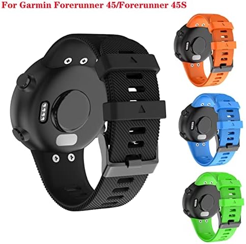 Sawidee 18mm 20mm de silicone suave banda de relógio inteligente para Garmin Forerunner 45 Watch