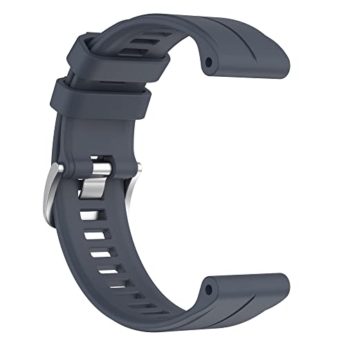 Aisports Compatível com Garmin Fenix ​​6/6 Pro/5/5 Plus Band Silicone, 22mm Relógio Banda Soft Flexible Silicone