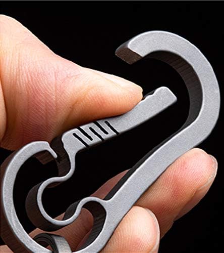 KUNSON ULTRALIGHT AVIATION Titanium Anti-Lost Keychain Carabiner Creative CNC Design Keychain 26mm