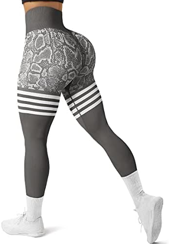 Gillya Women's Scrunch Butging Leggings High Waisty Booty Pants de ioga Leggings de ginástica de