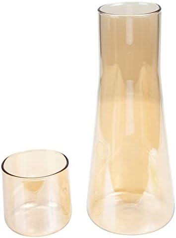 Cabilock reutilizável garrafa de água vidro jarro de água 2pcs Conjunto de água de cabeceira conjuntos de bebidas
