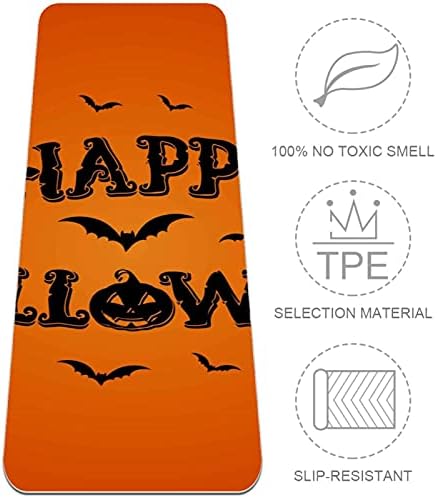 6mm de tapete de ioga extra grosso, Halloween Background Print Print Eco-Friendly TPE Exercício tapetes