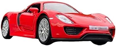 Modelo de carro em escala para Porsches 918 Alloy Sports Car Modelo de Diecastos Veículos Metal Car Modelo 1:36 Proporção