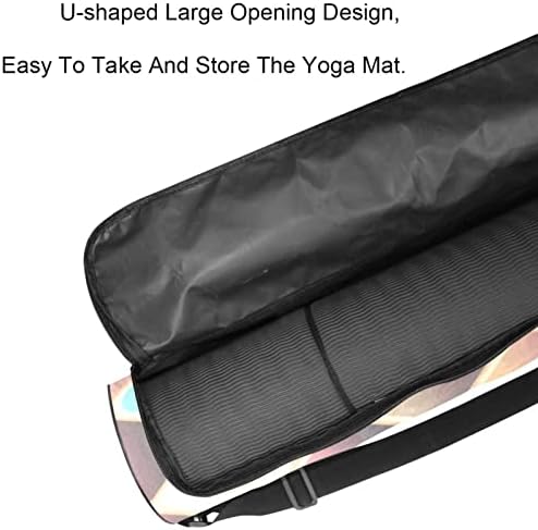 Ratgdn Yoga Mat Bag, Damonds Prints Exercício Transitador de ioga Tapete de ioga Full-Zip Yoga Bolsa