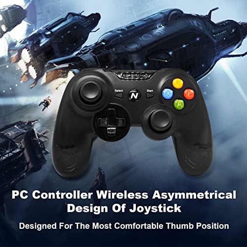 Controlador de jogos sem fio, controlador de jogo de gamepad de vibração dupla para PS3, PC, Android,