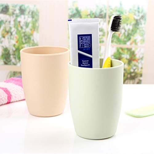 Suporte da escova de dentes doiTool para banheiro, banheiro de plástico caneca de dente resistente