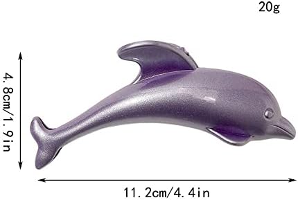 Bybycd Hair Claw Shark Grab Clip Bathing Washing Face Face Color sólida golfinho de acrílico?