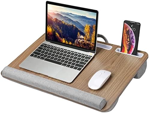Huanuo Lap Desk - se encaixa em laptop de até 17 polegadas, embutido no punho para notebook, tablet, suporte